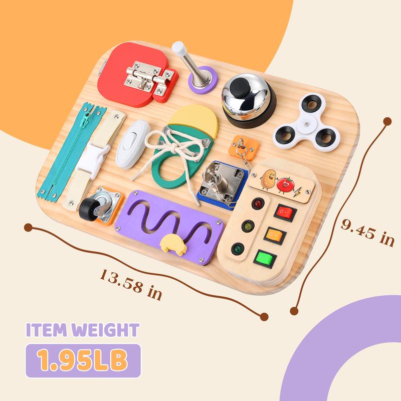 Montessori Wooden Busy Board