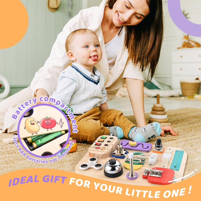 Montessori Wooden Busy Board