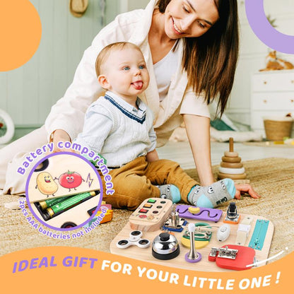 Montessori Wooden Busy Board